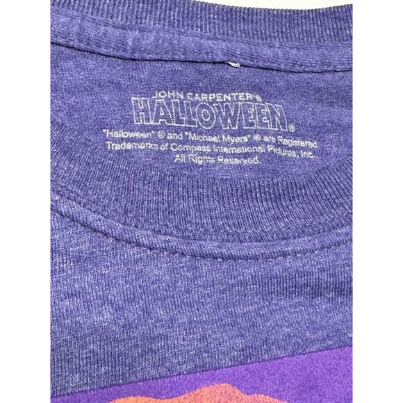 Halloween Michael Myers T-Shirt Mens Medium Purple Horror‎ Movie John Carpenter - Picture 6 of 7